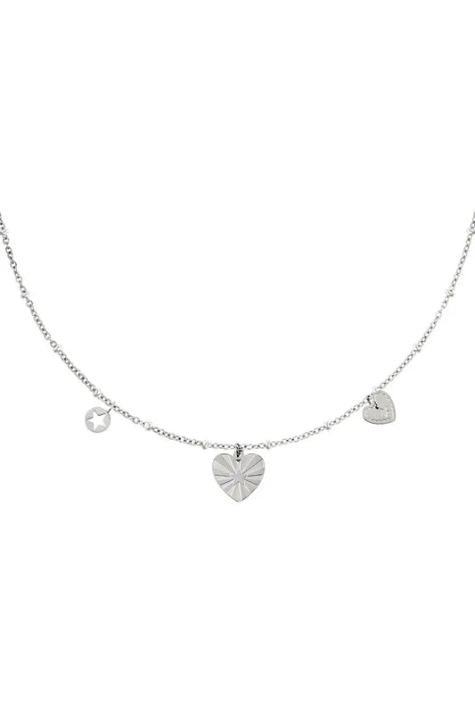 Ketting met bedels zilver