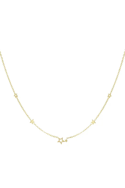 Sterre ketting goud