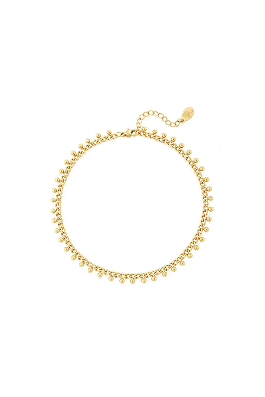 Armband met bolletjes goud